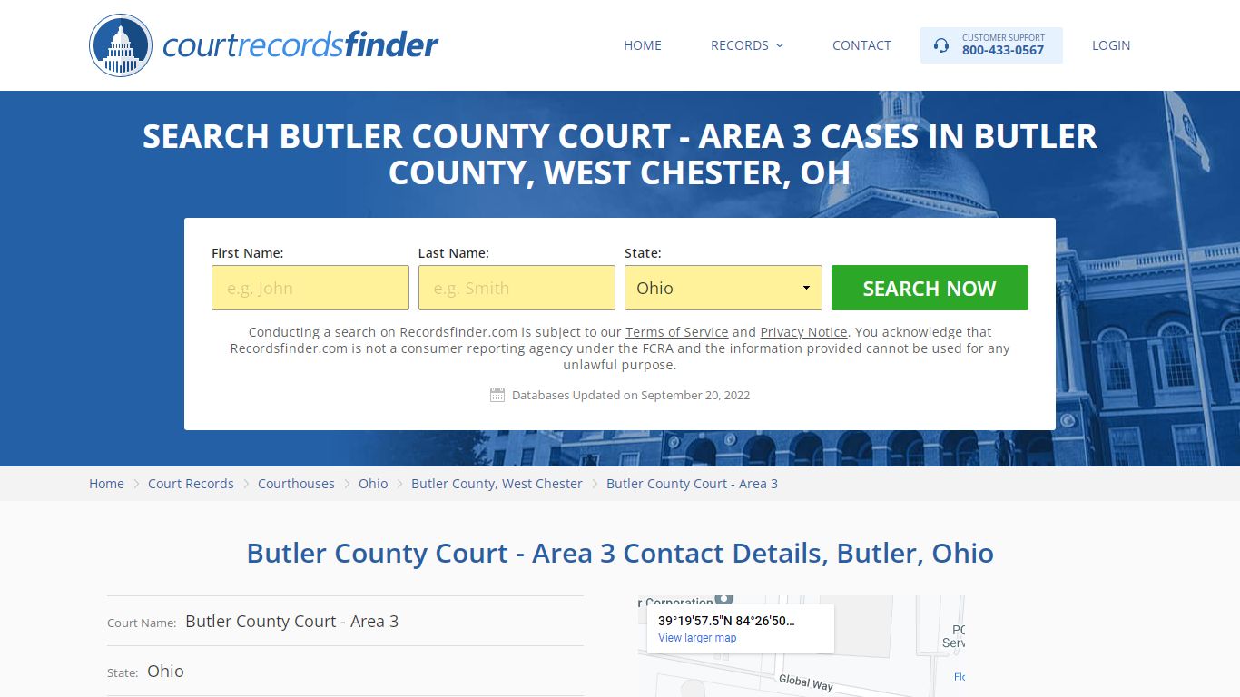 Butler County Court - Area 3 Case Search - Butler County, OH ...